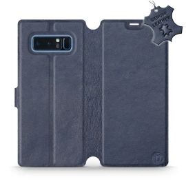 Phone Case Samsung Galaxy Note 8 - Design Blue Leather