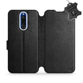 Phone Case Xiaomi Redmi 8 - Design Black Leather