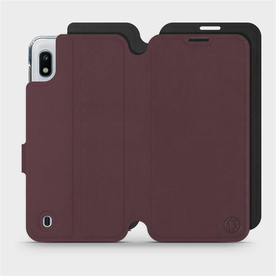 Phone Case Samsung Galaxy A10 - Design Burgundy with Black