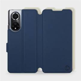 Etui Soft Touch do Huawei Nova 9 - wzór Głęboki granat z platyną