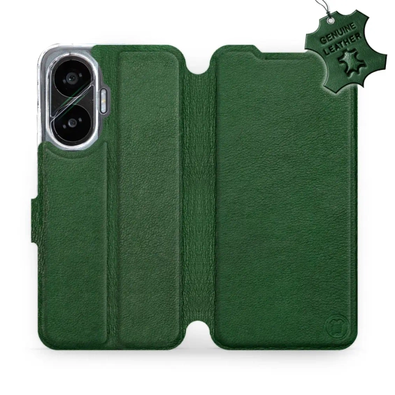 Phone Case Xiaomi POCO F7 - Design Green Leather