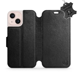 Phone Case Apple iPhone 13 mini - Design Black Leather
