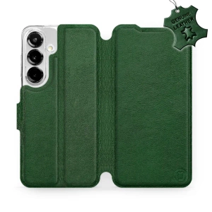 Phone Case Samsung Galaxy S25 - Design Green Leather