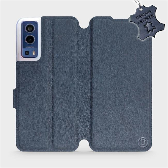 Phone Case Vivo Y52 5G - Design Blue Leather