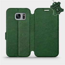 Hülle für Samsung Galaxy S7 Edge - Farbe Green Leather