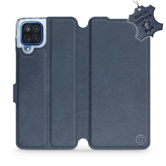 Phone Case Samsung Galaxy M12 - Design Blue Leather