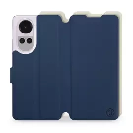 Hülle für OPPO Reno 10 Pro 5G - Farbe Marineblau mit Platin