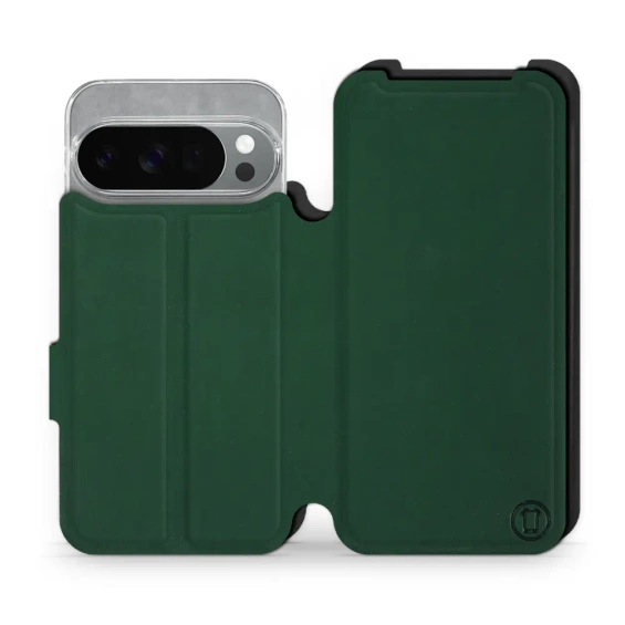 Etui Soft Touch do Google Pixel 10 Pro - wzór Miejska zieleń z czernią