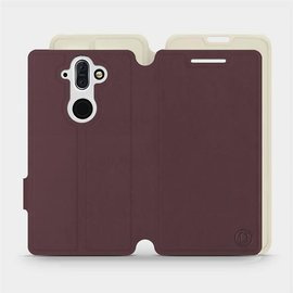Phone Case Nokia 8 Sirocco - Design Burgundy with Platinum