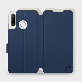 Phone Case Huawei P30 Lite - Design Navy with Platinum