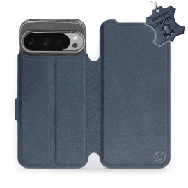 Phone Case Google Pixel 9 Pro XL - Design Blue Leather