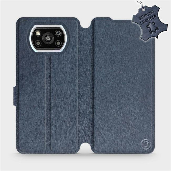 Phone Case Xiaomi POCO X3 Pro - Design Blue Leather