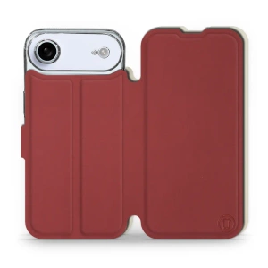 Phone Case Apple iPhone 17 Air - Design Dark Red with Platinum