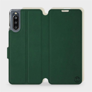 Phone Case Sony Xperia 10 IV - Design Green with Platinum