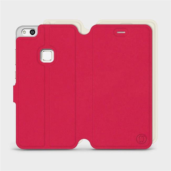 Hülle für Huawei P10 Lite - Farbe Rot mit Platin