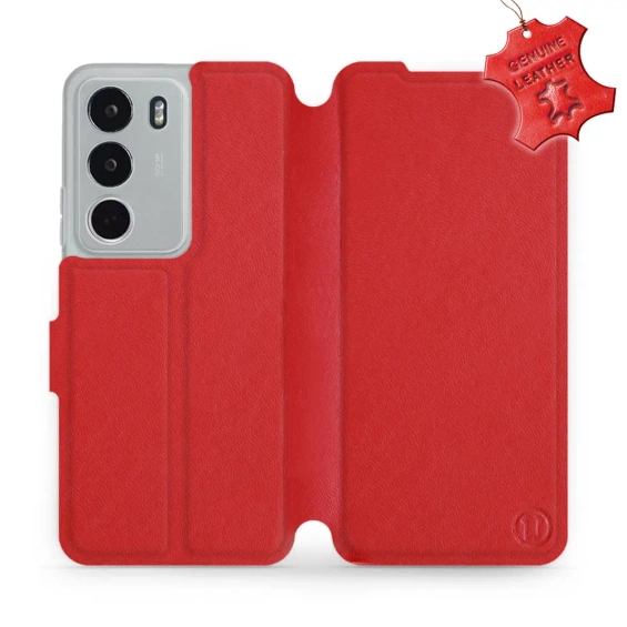 Hülle für Realme C71 - Farbe Red Leather