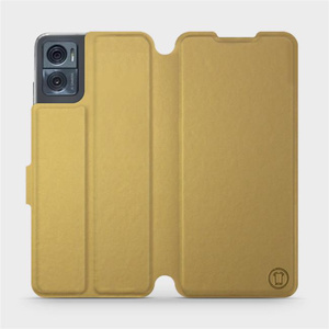 Phone Case Motorola Moto E22i - Design Gold&Gray