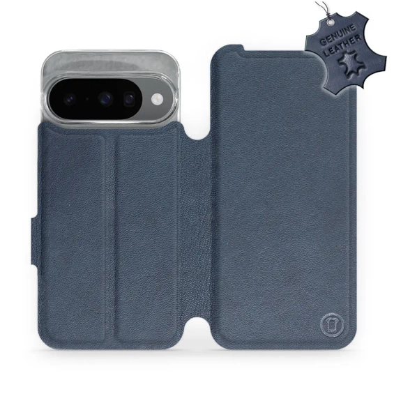 Phone Case Google Pixel 10 - Design Blue Leather