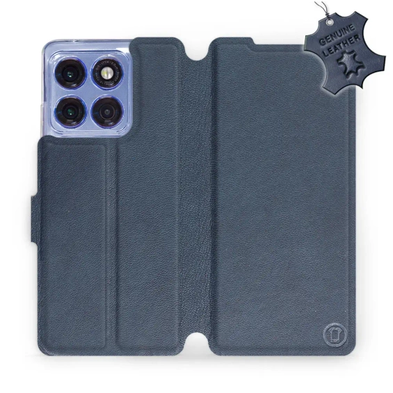 Phone Case Motorola Edge 60 Pro - Design Blue Leather