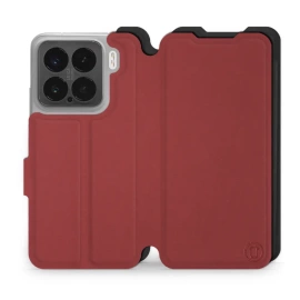 Etui Soft Touch do Xiaomi 15 - wzór Zachodząca czerwień z czernią