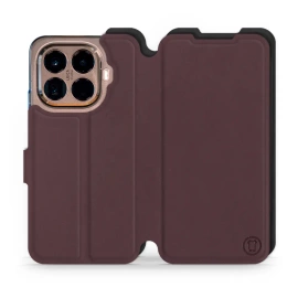 Hülle für Xiaomi 15T Pro - Farbe Burgund mit Schwarz