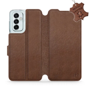Phone Case Samsung Galaxy M23 5G - Design Brown Leather