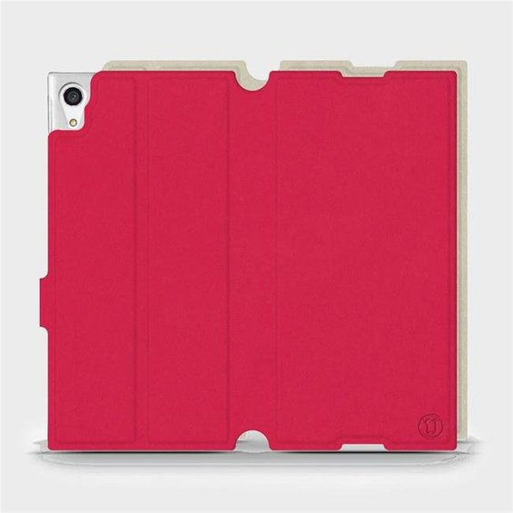 Hülle für Sony Xperia XA1 Ultra - Farbe Rot mit Platin