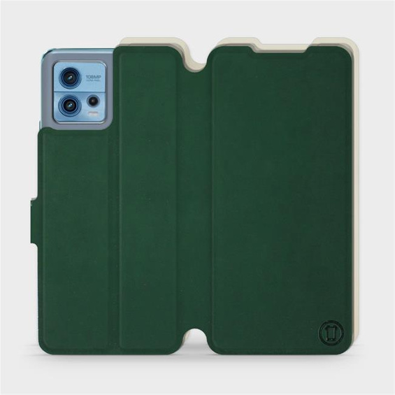 Phone Case Motorola Moto G72 - Design Green with Platinum