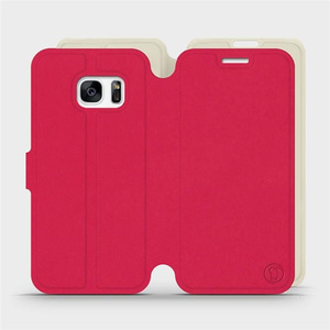 Phone Case Samsung Galaxy S7 - Design Red with Platinum