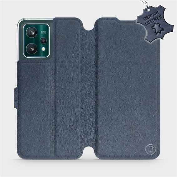 Phone Case Realme 9 Pro Plus - Design Blue Leather