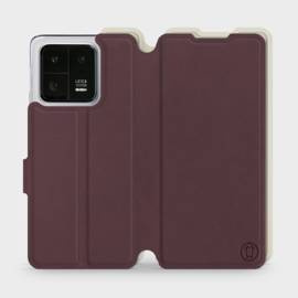 Phone Case Xiaomi 13 Pro - Design Burgundy with Platinum