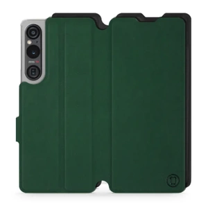 Etui Soft Touch do Sony Xperia 1 V - wzór Miejska zieleń z czernią