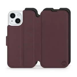 Phone Case Apple iPhone 15 - Design Burgundy with Black