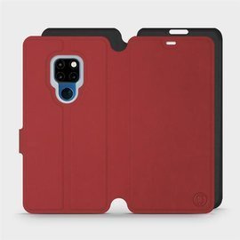 Phone Case Huawei Mate 20 - Design Dark Red with Black