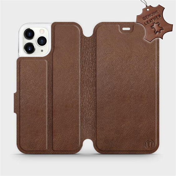Phone Case Apple iPhone 11 Pro - Design Brown Leather