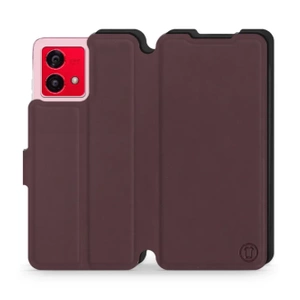 Phone Case Motorola Moto G84 - Design Burgundy with Black