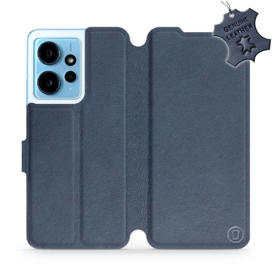 Phone Case Xiaomi Redmi Note 12 4G - Design Blue Leather