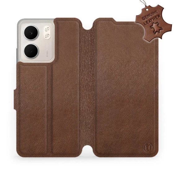 Hülle für OPPO A5x - Farbe Brown Leather