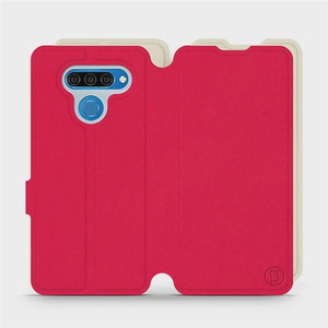 Phone Case LG Q60 - Design Red with Platinum