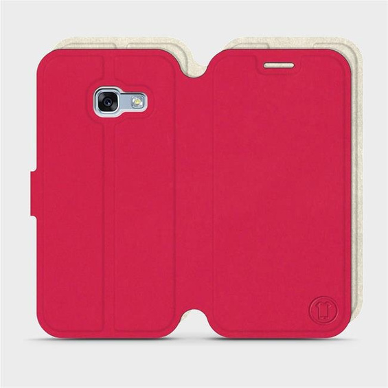 Phone Case Samsung Galaxy A3 2017 - Design Red with Platinum