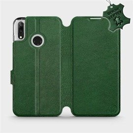 Phone Case Huawei Y7 2019 - Design Green Leather
