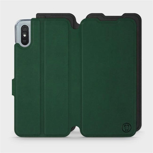 Hülle für Xiaomi Redmi 9A - Farbe Grün mit Schwarz