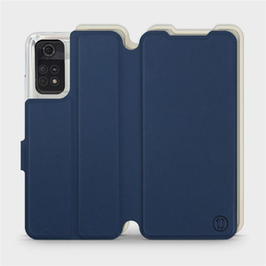 Phone Case Xiaomi POCO M4 Pro 4G - Design Navy with Platinum
