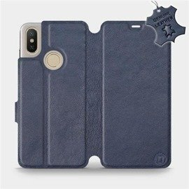 Phone Case Xiaomi Mi A2 - Design Blue Leather