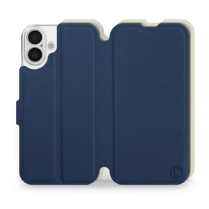 Phone Case Apple iPhone 16 Plus - Design Navy with Platinum