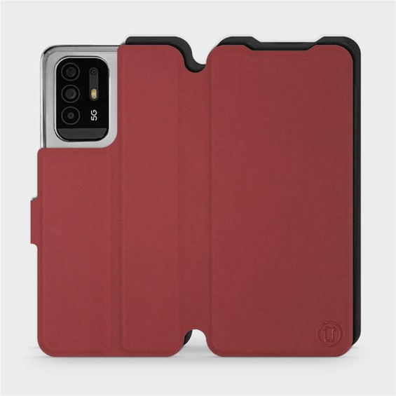 Phone Case OPPO Reno 5 Z - Design Dark Red with Black