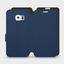 Phone Case Samsung Galaxy S6 Edge - Design Navy with Black