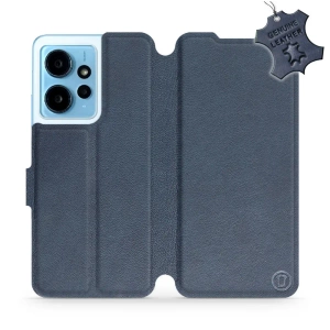 Phone Case Xiaomi Redmi Note 12 4G - Design Blue Leather