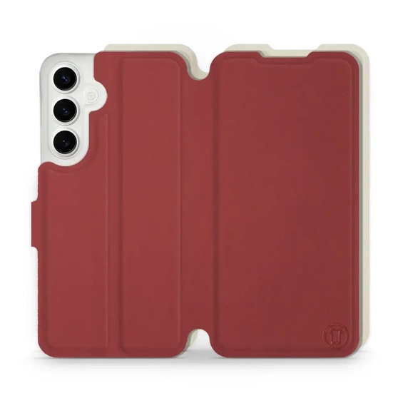 Etui Soft Touch do Samsung Galaxy S24 Plus - wzór Zachodząca czerwień z platyną