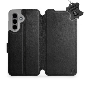 Phone Case Samsung Galaxy A36 5G - Design Black Leather